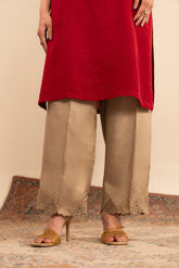 1 Piece  Silk Embroidered Culottes (FB0004)